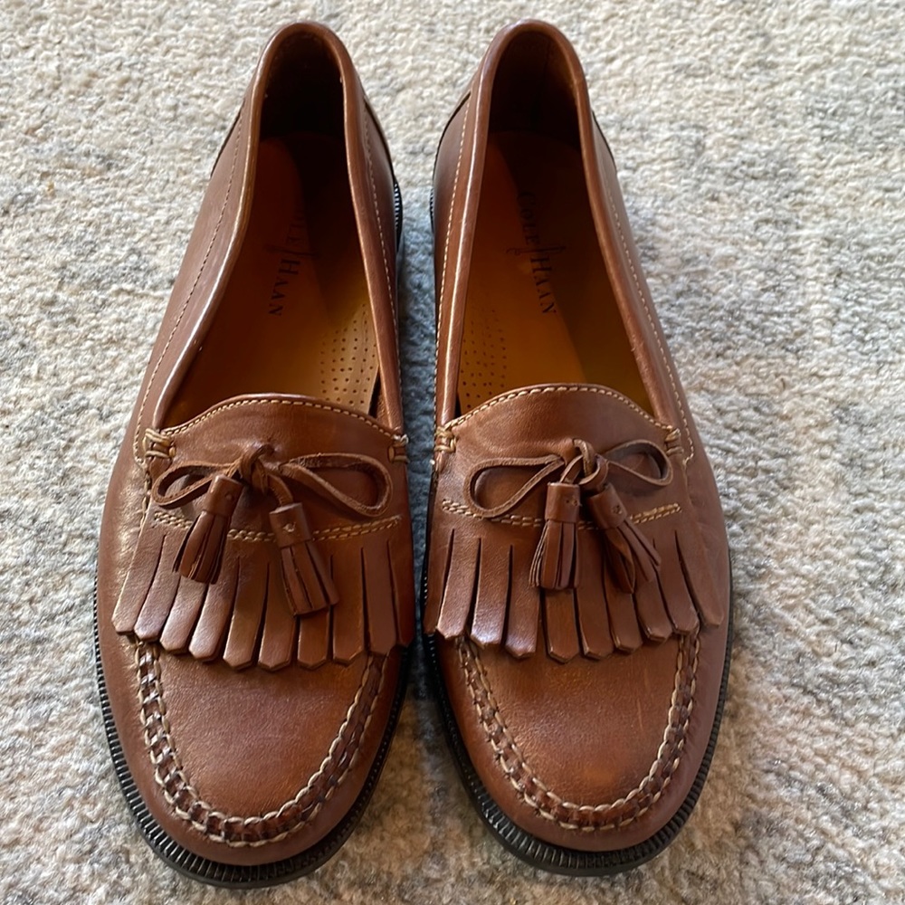 Cole Haan brown leather loafers size 11